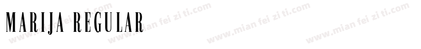 Marija Regular字体转换